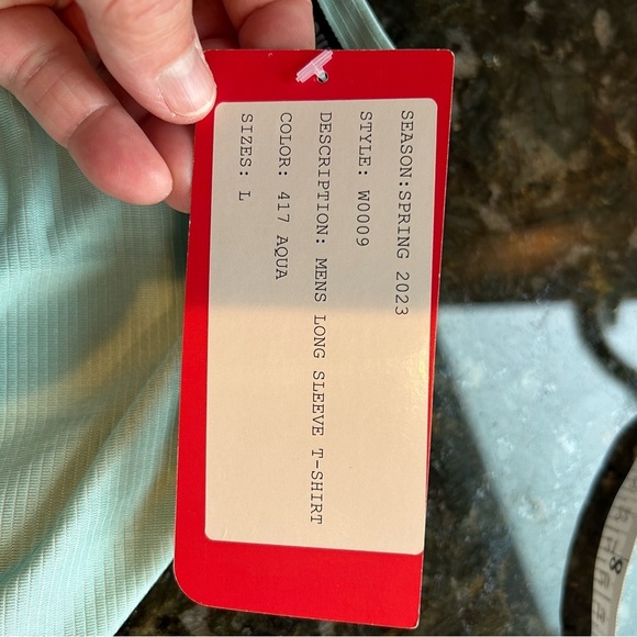 NWT Terramar All Season Performance Men’s Long Sleeve Shirt. Spring ‘23. Aqua. L - Picture 7 of 12